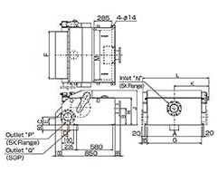 type K・type F_Dimension of machine size